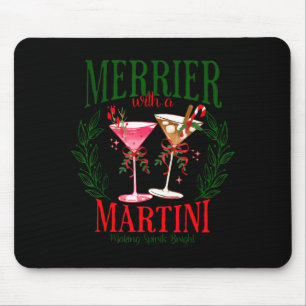 Tapis De Souris Plus joyeux avec un martini Funny Bachelorette Joy