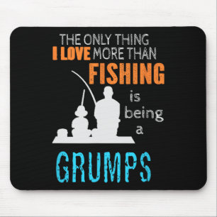 Tapis De Souris Plus que l'amour Pêche Grumps Spécial Grand-père