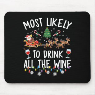 Tapis De Souris Plus Susceptible De Boire Tout Le Vin Famille Asso