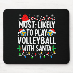 Tapis De Souris Plus susceptible de jouer au volley-ball avec Sant