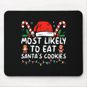 Tapis De Souris Plus susceptible de manger les cookies de Santa Fa