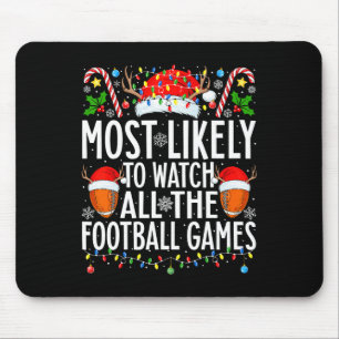 Tapis De Souris Plus susceptible de regarder tous les matchs de fo