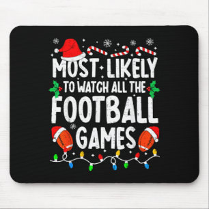 Tapis De Souris Plus susceptible de regarder tous les matchs de fo