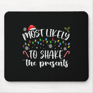 Tapis De Souris Plus susceptible de secouer les cadeaux Joyeux Noë