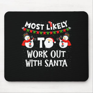 Tapis De Souris Plus susceptible de s'entraîner avec Santa Family