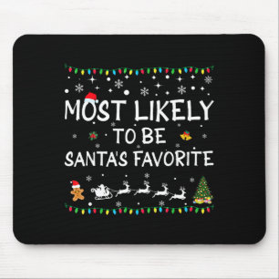 Tapis De Souris Plus susceptible d'être le favori du Père Noël Fam