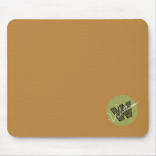 Tapis De Souris Plutôt élégant minimaliste Monogramme initial Brow