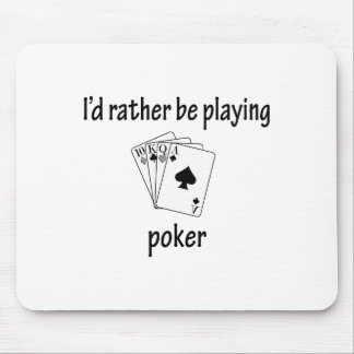 Tapis De Souris Plutôt joue au poker