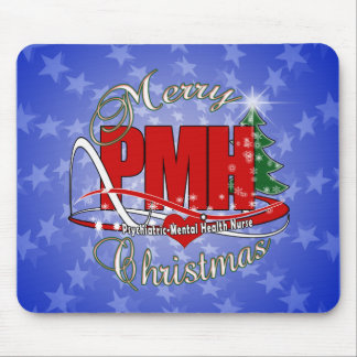 Tapis De Souris PMH Psychiatric Mental Health Nurse CHRISTMAS