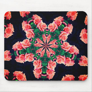 Tapis De Souris Pocher Rosebuds Art Abstrait Fleur