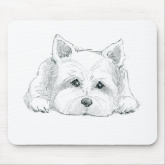 Tapis De Souris Pochette de souris Westie