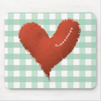 Tapis De Souris poème d'amour rouge tragédie cœur brisé piqué
