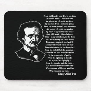 Tapis De Souris Poème d'Edgar Allan Poe SEUL