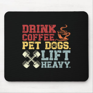 Tapis De Souris Poids Boire Café Animaux de compagnie Chiens Soule