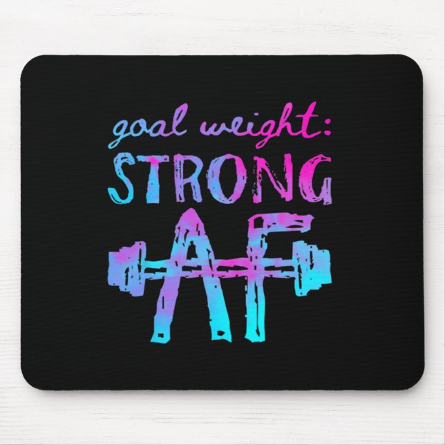 Tapis De Souris Poids De L'Objectif Forte Motivation De L'Exercice (Devant)