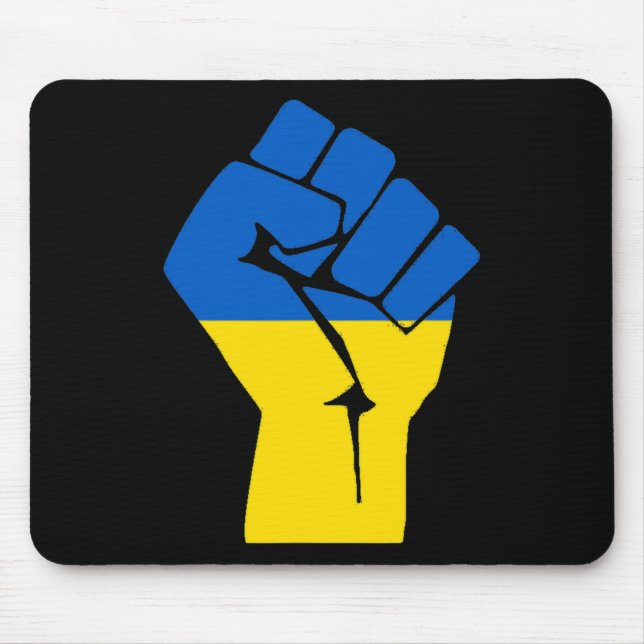 Tapis De Souris Poing de la Liberté Ukraine  (Devant)