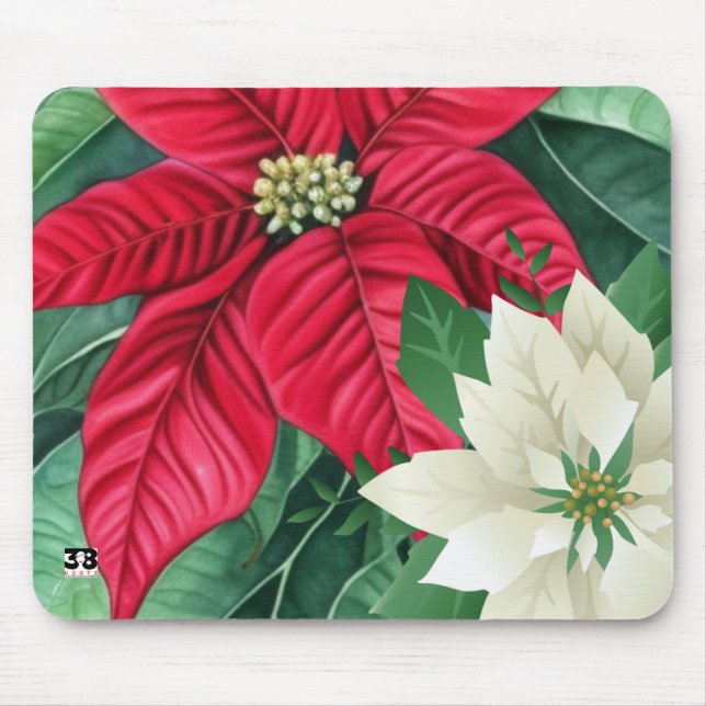 Tapis De Souris Poinsettia (Devant)