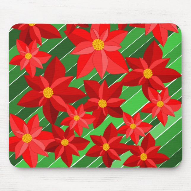 Tapis De Souris Poinsettias (Devant)
