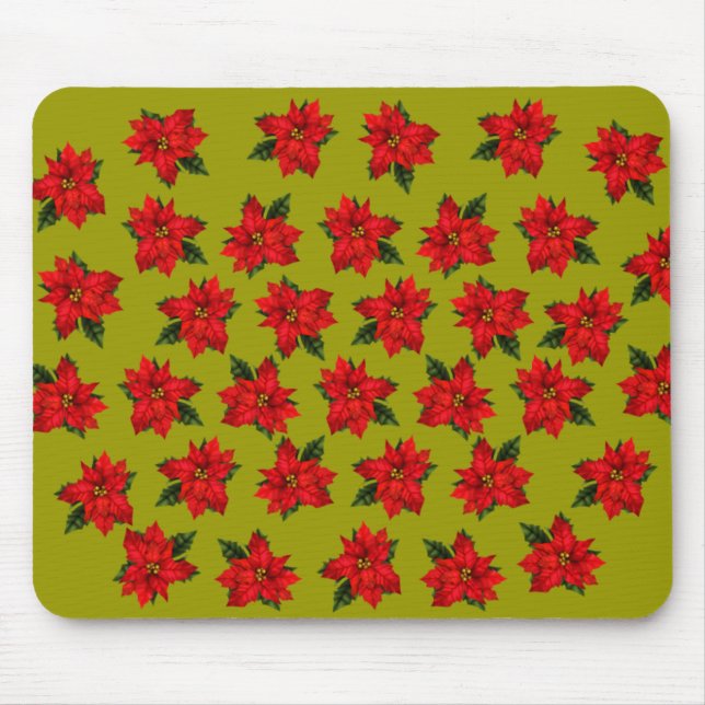 Tapis De Souris Poinsettias (Devant)