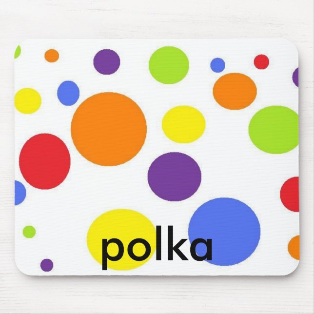 Tapis De Souris point de polka de mousepad (Devant)