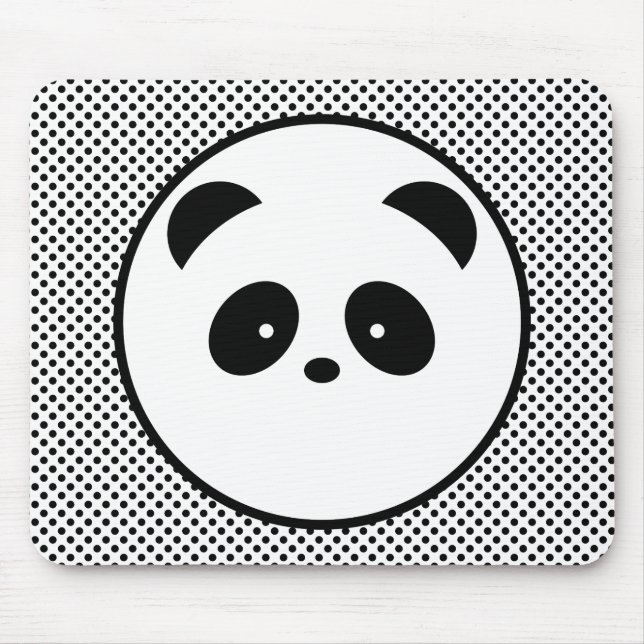 Tapis De Souris Point de polka de panda (Devant)