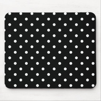 Tapis De Souris point de polka noir
