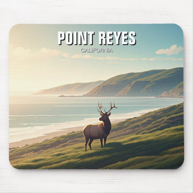 Tapis De Souris Point Reyes National Seashore Elk (Devant)