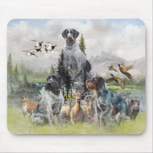 Tapis De Souris Pointeur À poils durs allemand