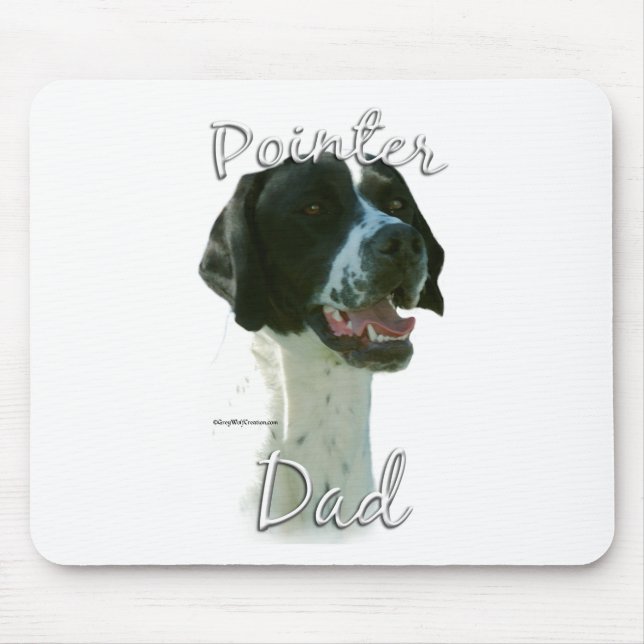 Tapis De Souris Pointeur (noir) Papa 2 (Devant)