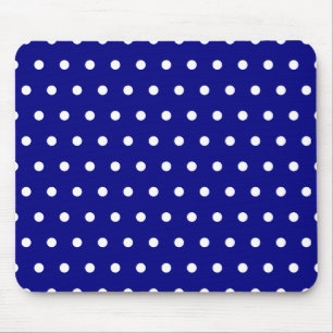Tapis De Souris Points blancs et marine