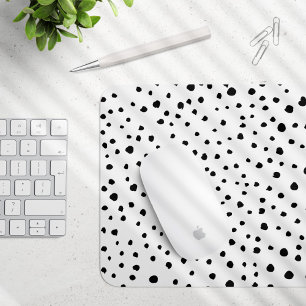 Tapis De Souris Points dalmatiens, Points dalmatiens, Noir et Blan