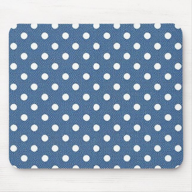 Tapis De Souris Points Denim (Devant)
