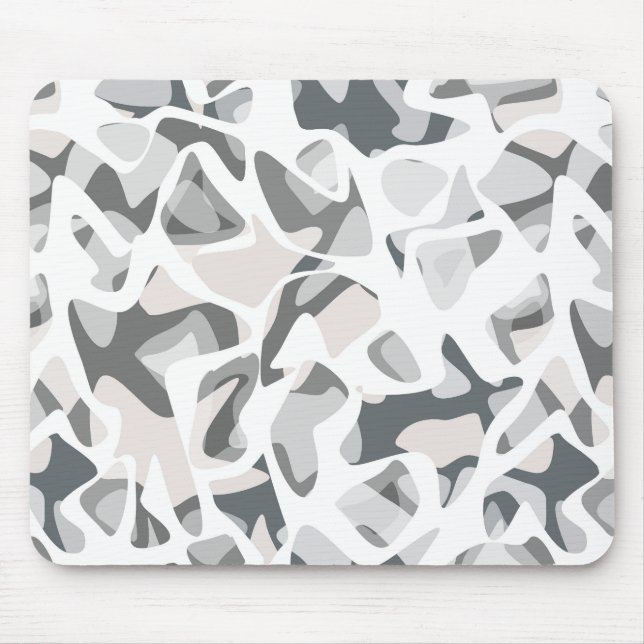 Tapis De Souris Points gris clair motif Abstrait tacheté (Devant)