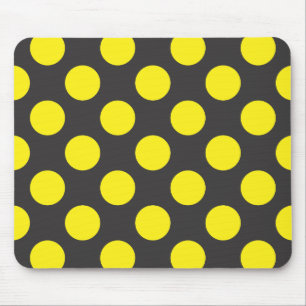 Tapis De Souris points jaunes