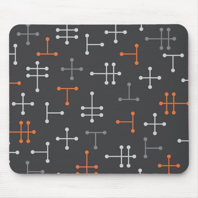 Tapis De Souris Points - Moderne Rétro Mousepad Abstrait (Devant)