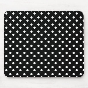 Tapis De Souris Points noirs et blancs Mousepad