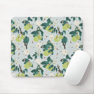 Tapis De Souris Poires et abeilles dans une cuisine de jardin fleu