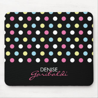 Tapis De Souris Pois au néon moderne élégant personnalisé
