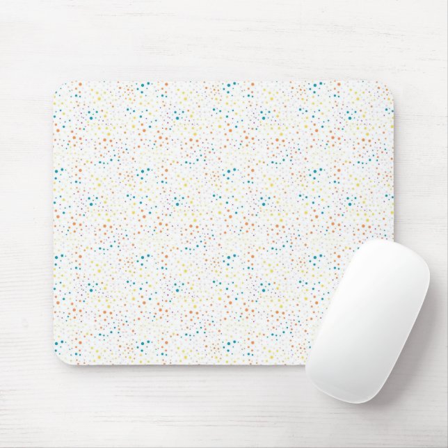 Tapis De Souris pois aux couleurs pastel (Avec souris)