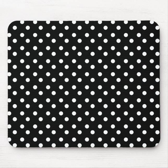 Tapis De Souris Pois blanc Mousepad (Devant)