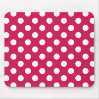 Pois blancs sur cerise