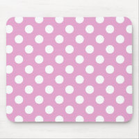 Pois blancs sur rose pâle