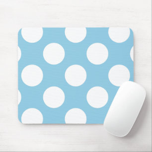 Tapis De Souris Pois Bleus, Motif Pointe Polka, Points, Pointe
