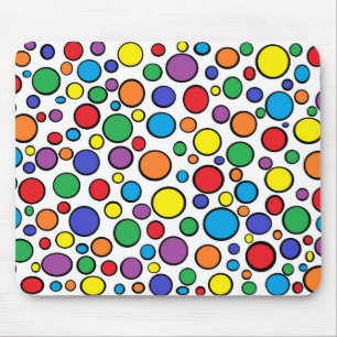 Tapis De Souris Pois coloré Mousepad