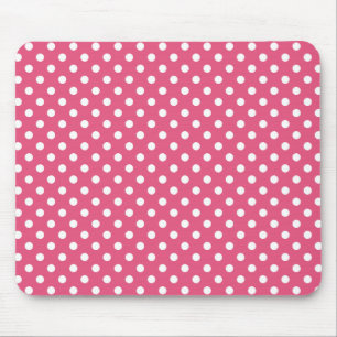Tapis De Souris Pois dans Mousepad rose foncé