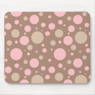 Tapis De Souris pois de ~~Pink et de brun