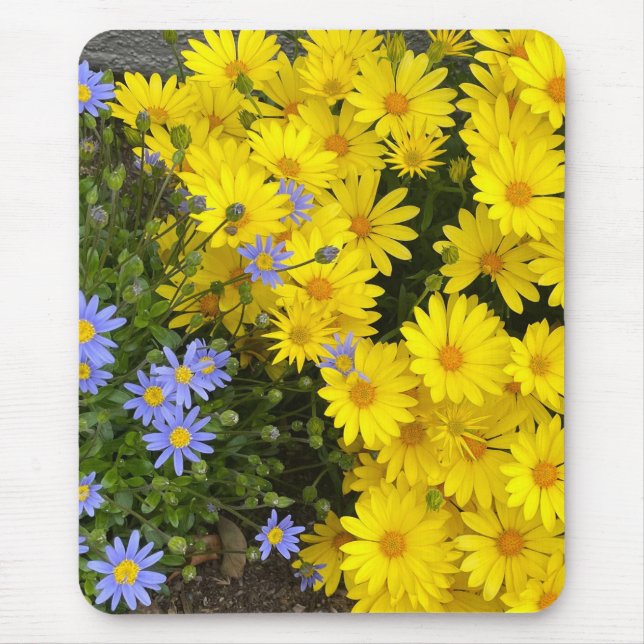 Tapis De Souris Pois de souris jaune et violet (Devant)