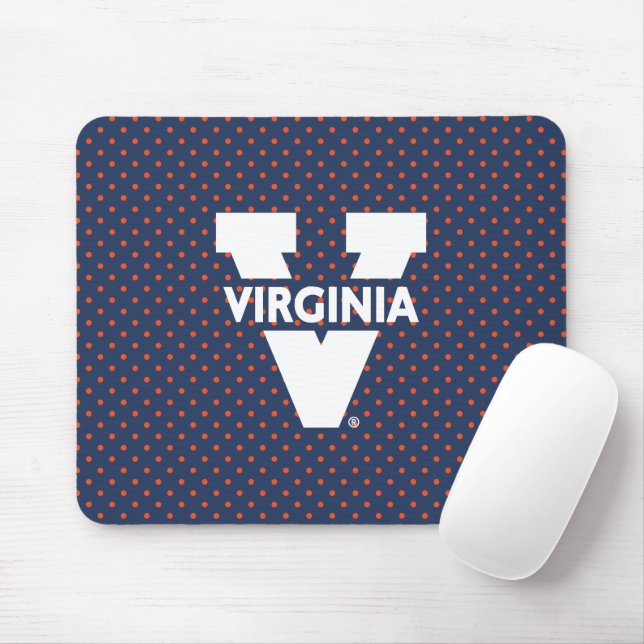 Tapis De Souris Pois de Virginia Cavaliers (Avec souris)