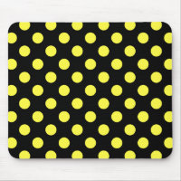 Pois jaunes sur fond noir
