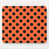 Pois noirs sur orange
